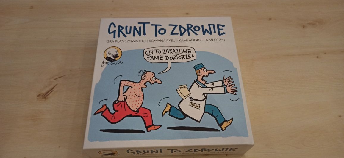 Gra planszowa Grunt to zdrowie z ilustracjami Andrzeja Mleczki