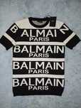 Nowe męskie sweterki z krótkim rękawem balmain s-xxl