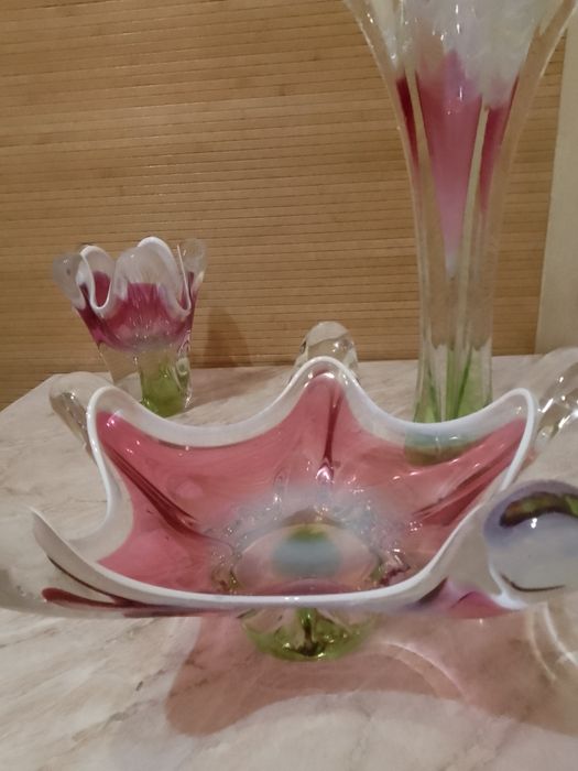 Вази із богемського скла