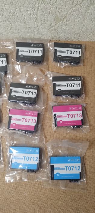 Комплект 15шт Картридж чорнильний T0711-T0714