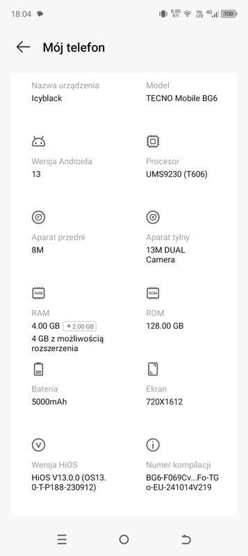 Smartfon TECNO Spark Go 2024
