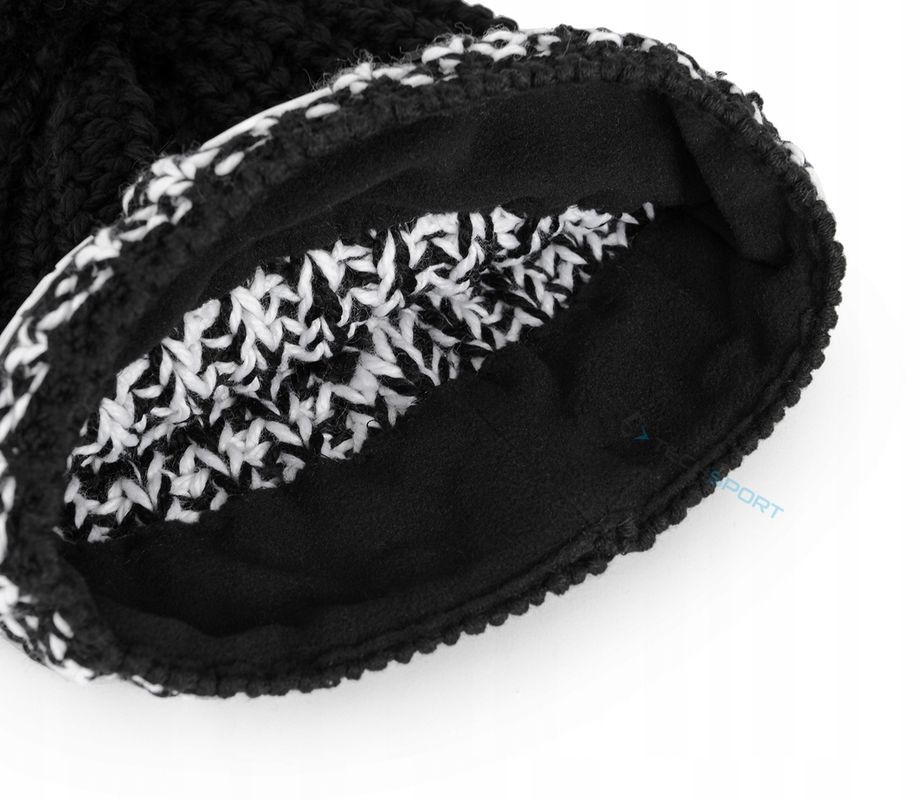 Ciepła Czapka Zimowa Eisbar Focus Lux Crystal Wełna Merino