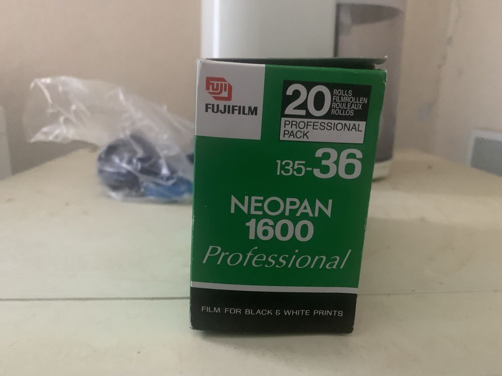 Fujifilm Neopan 1600 36 exp. Expired 2008. 02.