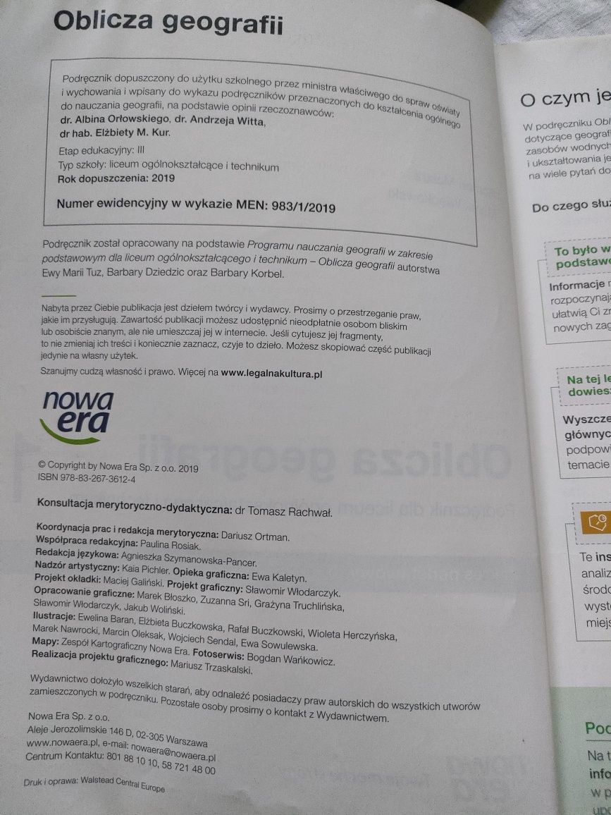Sprzedam podrecznik do geografii klasa 1 liceum technikum