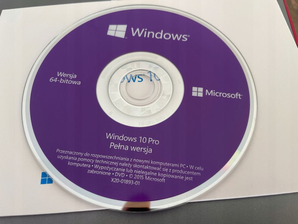 Windows 10 Professional Plyta DVD
