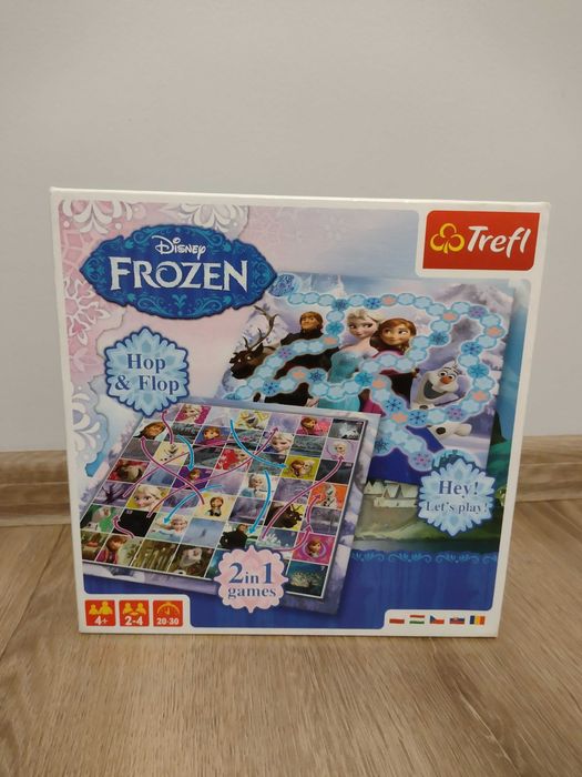 Gra planszowa Kraina Lodu - Frozen Hop & Flop 2 w 1