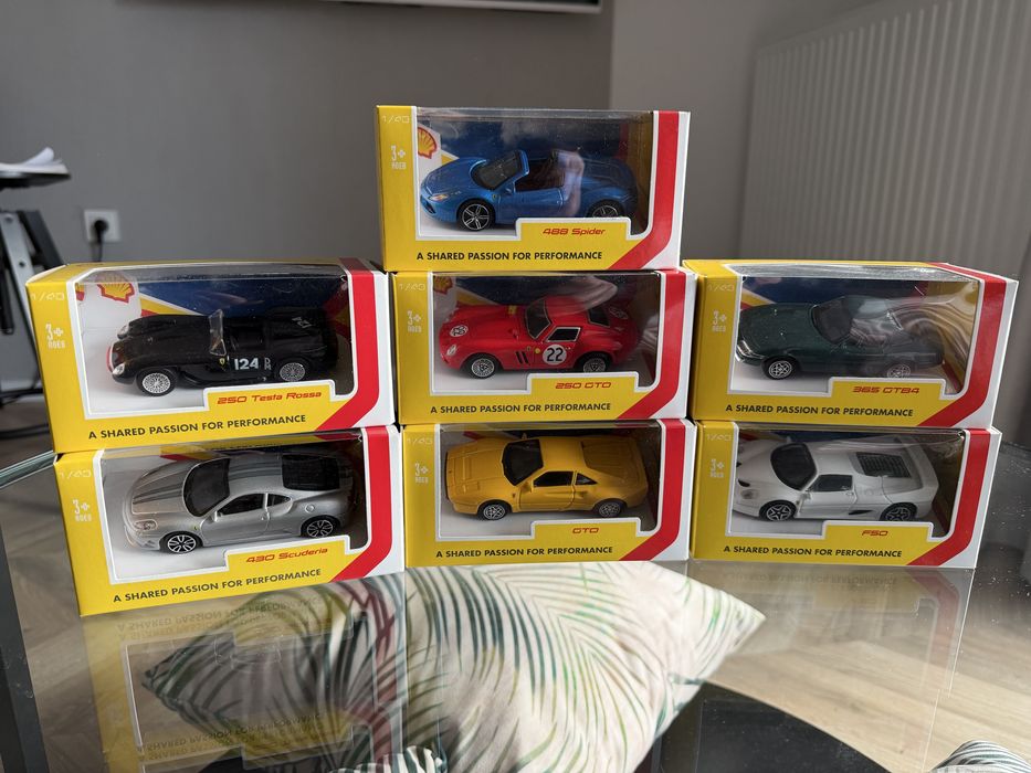 Kolekcja aut, motocykli Shell | Ferrari Ducati | Zdalnie sterowane