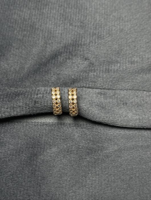 Kolczyki Xuping w złotym kolorze ze stali chirurgicznej