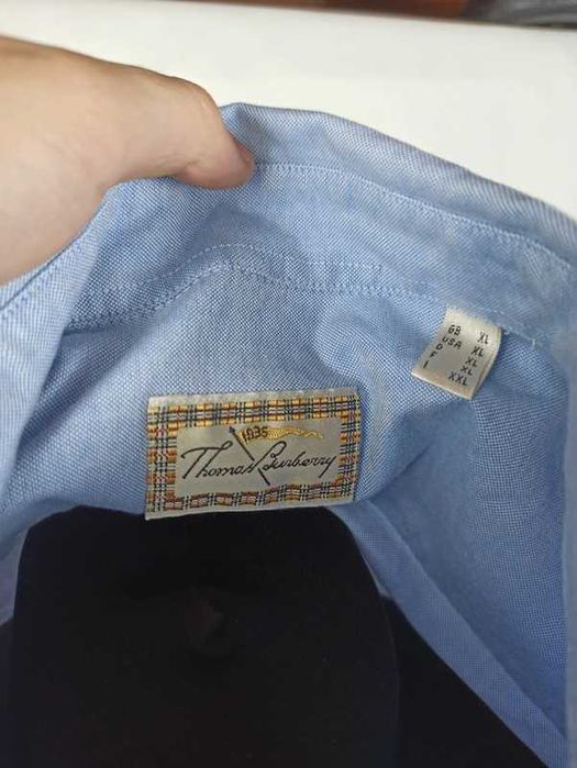 Thomas Burberry męska koszula błękitna XL