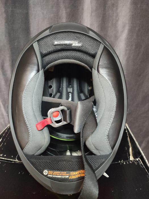 Мото шлем scorpion  exo 500 corsica neon yellow/red/black