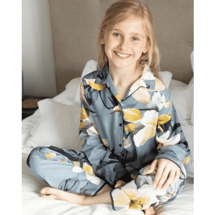 Якісна піжама з бавовни та модалу у квітковий принт