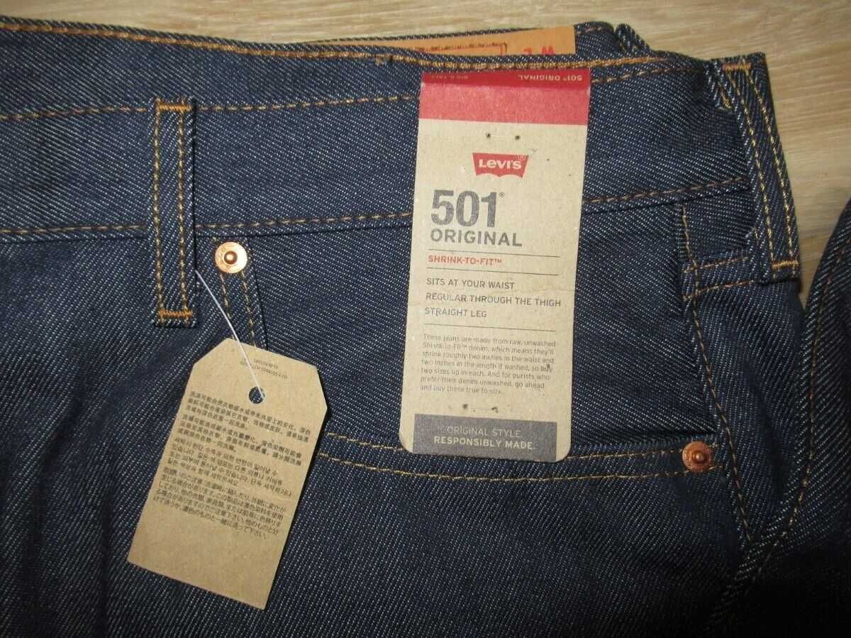 Джинси Levis 501 SHRINK-TO-FIT W42L36 оригінал