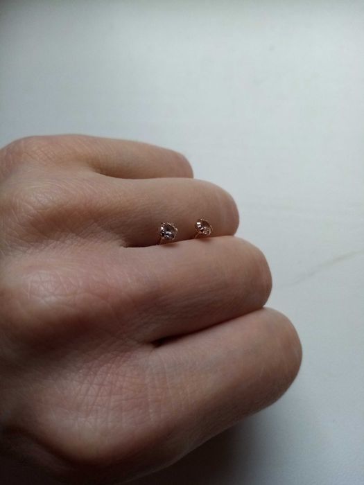 Серьги золотые пуссеты (гвоздики), золоті сережки, цвяшки