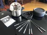 Fondue SilverCrest de 1500 W para 8 Pessoas - Inox e Preto