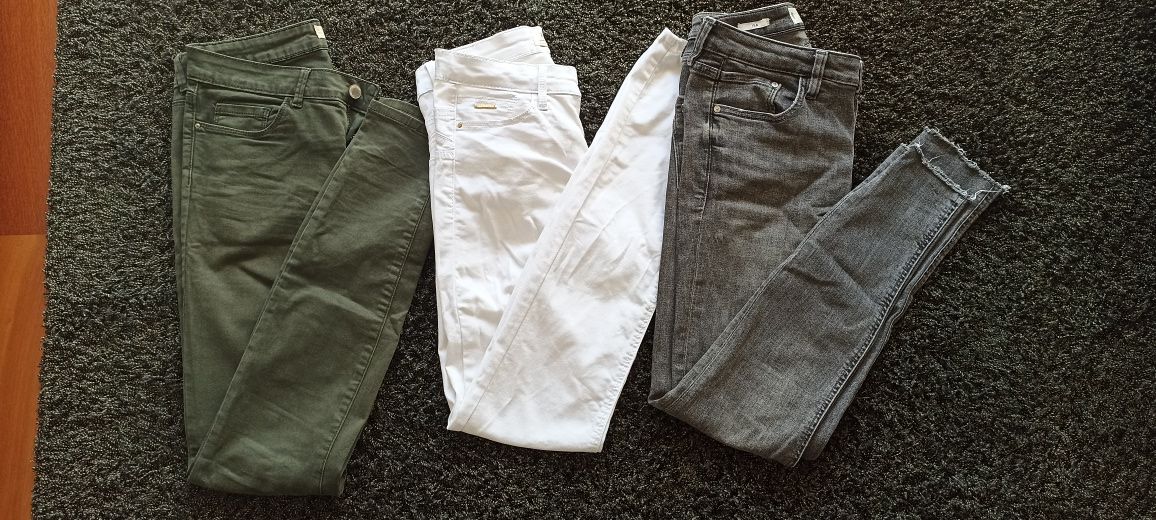 3 pares calças Slim fit, tamanho 36 só 12€