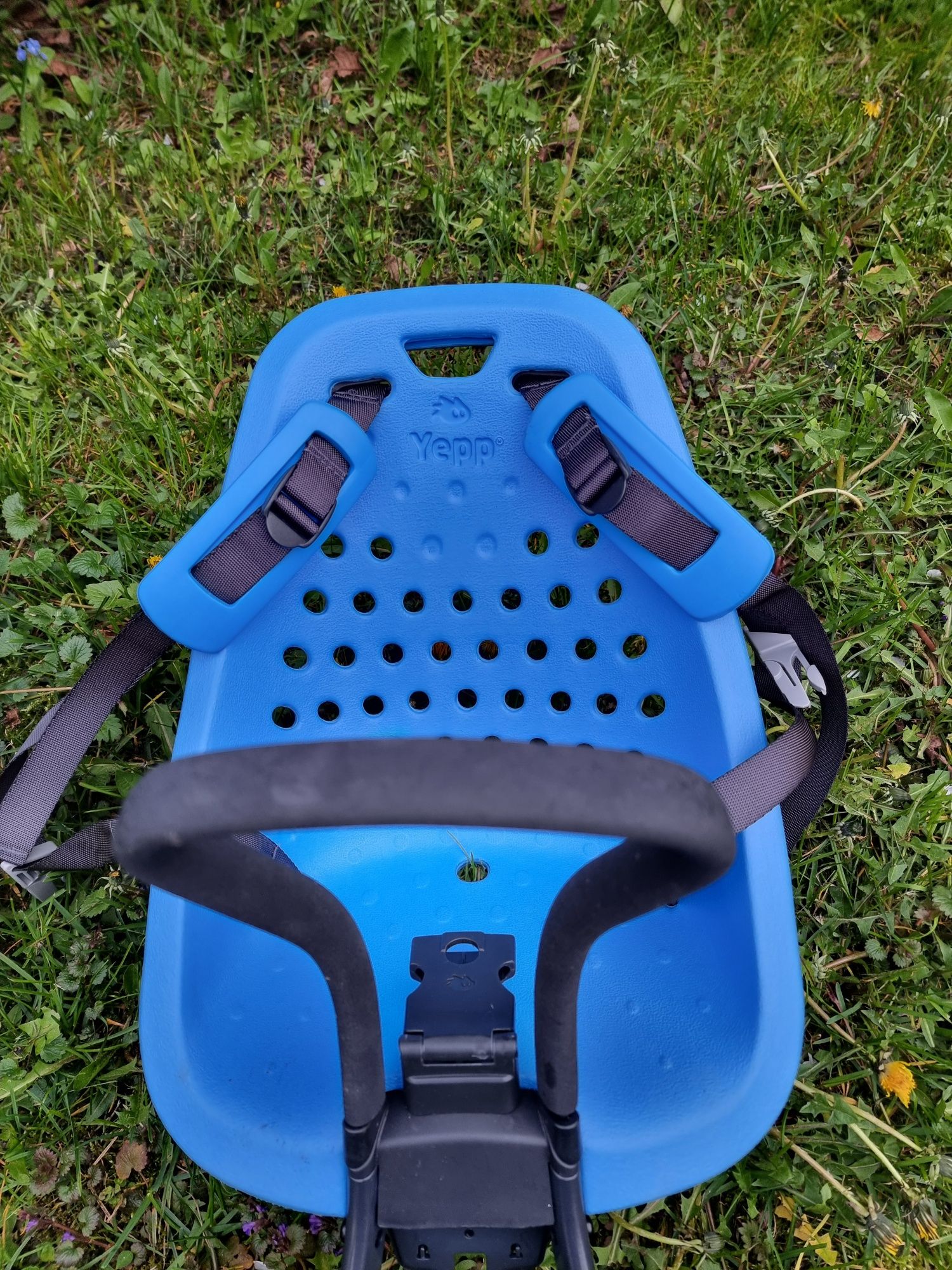 Fotelik rowerowy przedni Yepp Mini niebieski