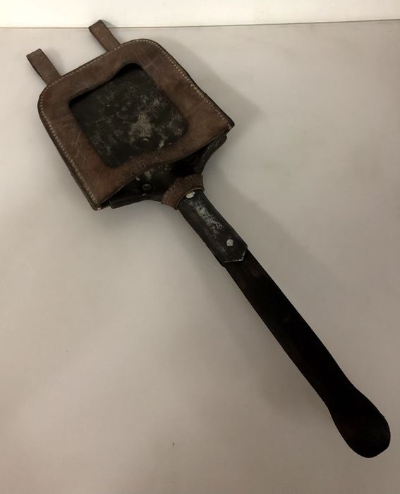 Лопата саперная пехотная малая Вермахт Германия 2я мировая клеймо волк
