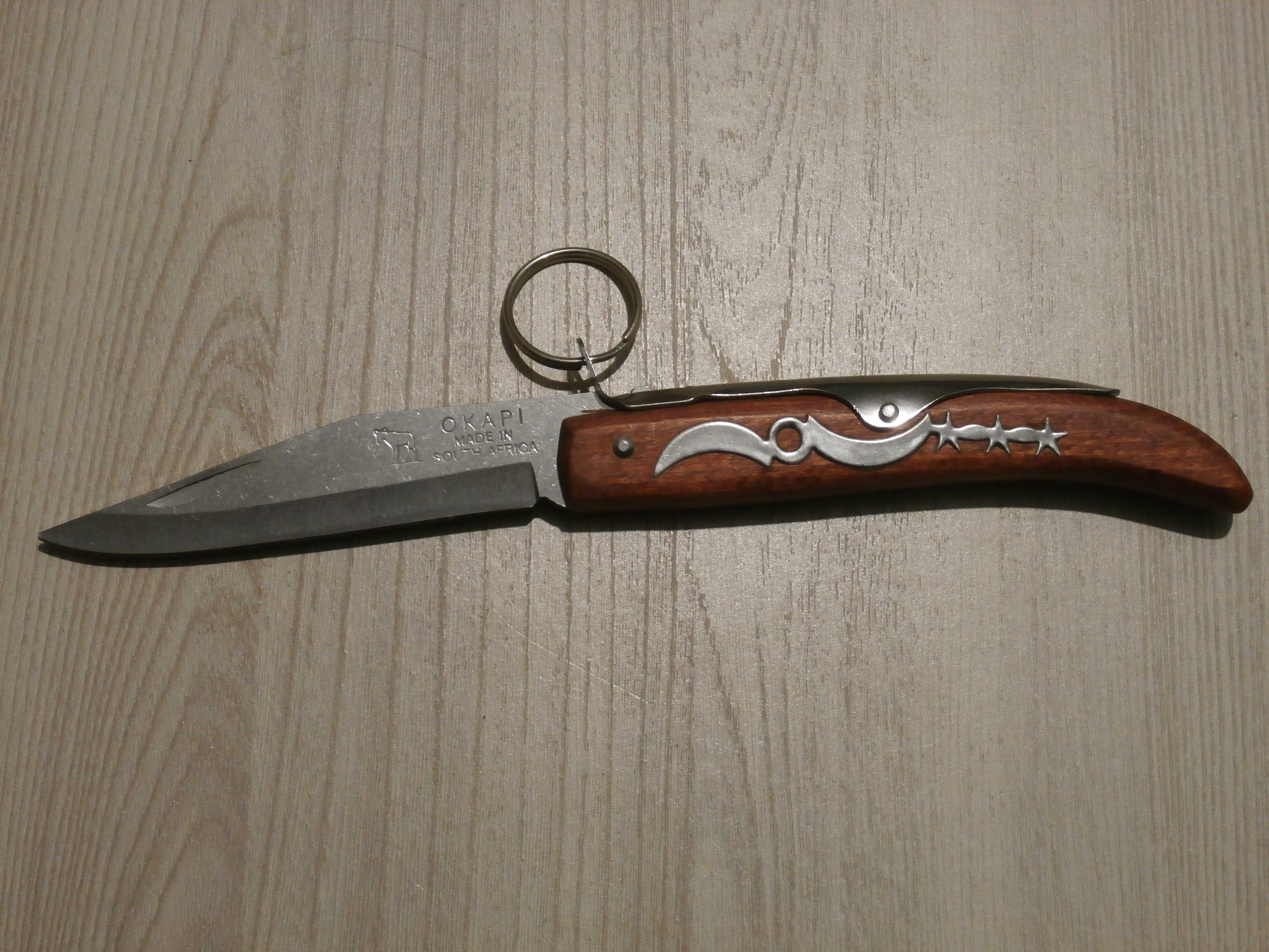 Туристический складной нож OKAPI 907E 21см,фиксатор,ручка дерево Є опт