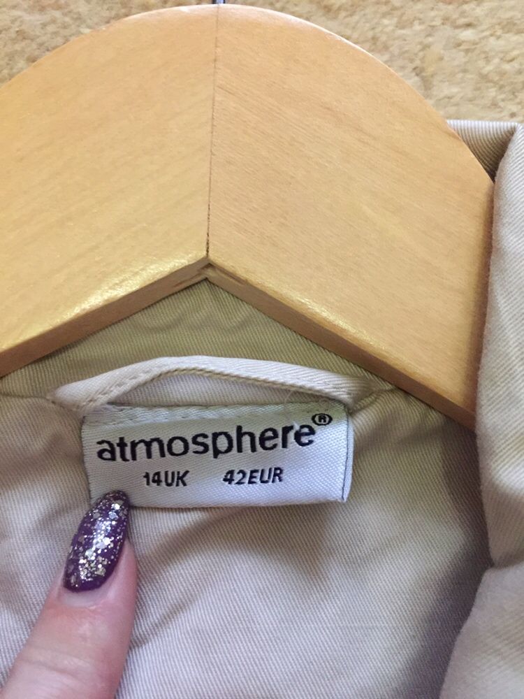 Плащ пальто atmosphère Zara тренч пиджак