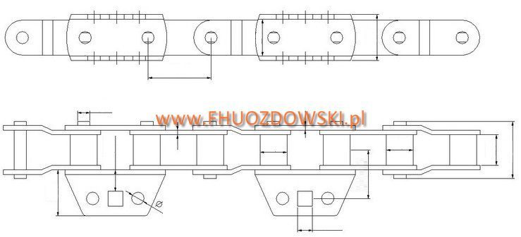 Łańcuch CA557 prasy NEW HOLLAND 841