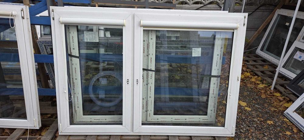 Okno PCV 206x143 BIAŁE - wyprzedaż z demontażu od ręki! Tanio