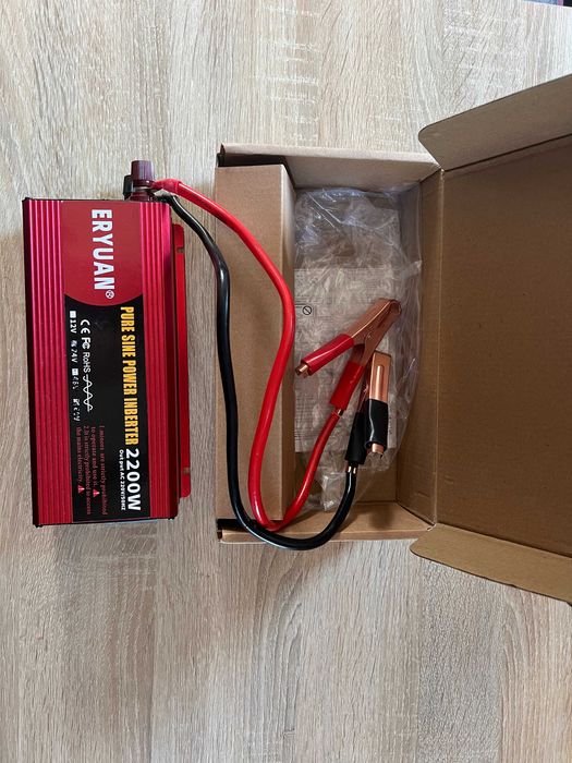 Резервне живлення Акумулятор  12В-100Ah+інвертор 2.2 Квт безперебійний