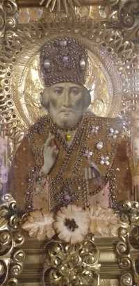 Икона Святой Николай Старинная Антиквариат