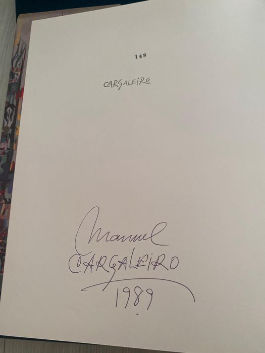 Livro Manuel Cargaleiro "Tapeçarias"
Com autografo 1989
Entrega em mão
