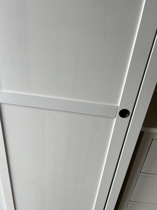 Biala szafa ikea Hemnes przesuwna sypialnia pokoj meble