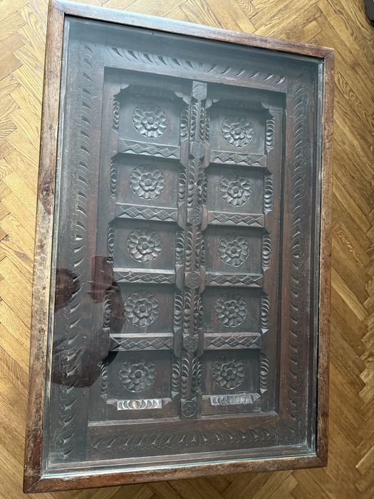 Stół Indyski palisander rzezbiony 90x60x46cm idealny stan