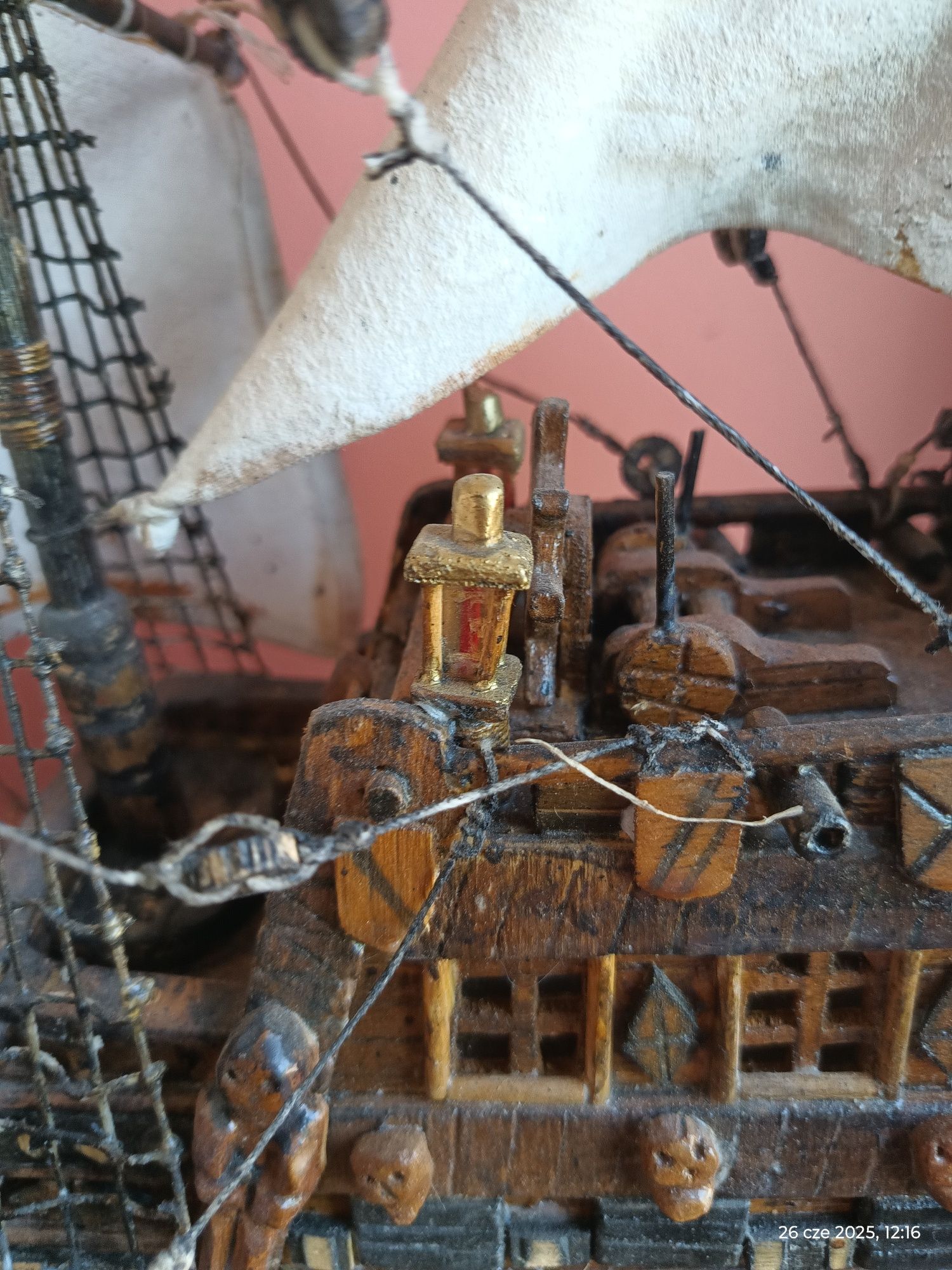 Duży model żaglowca