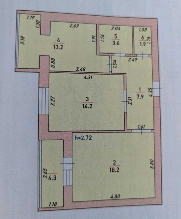 Оренда  2-кімнатної квартири в самому центрі міста