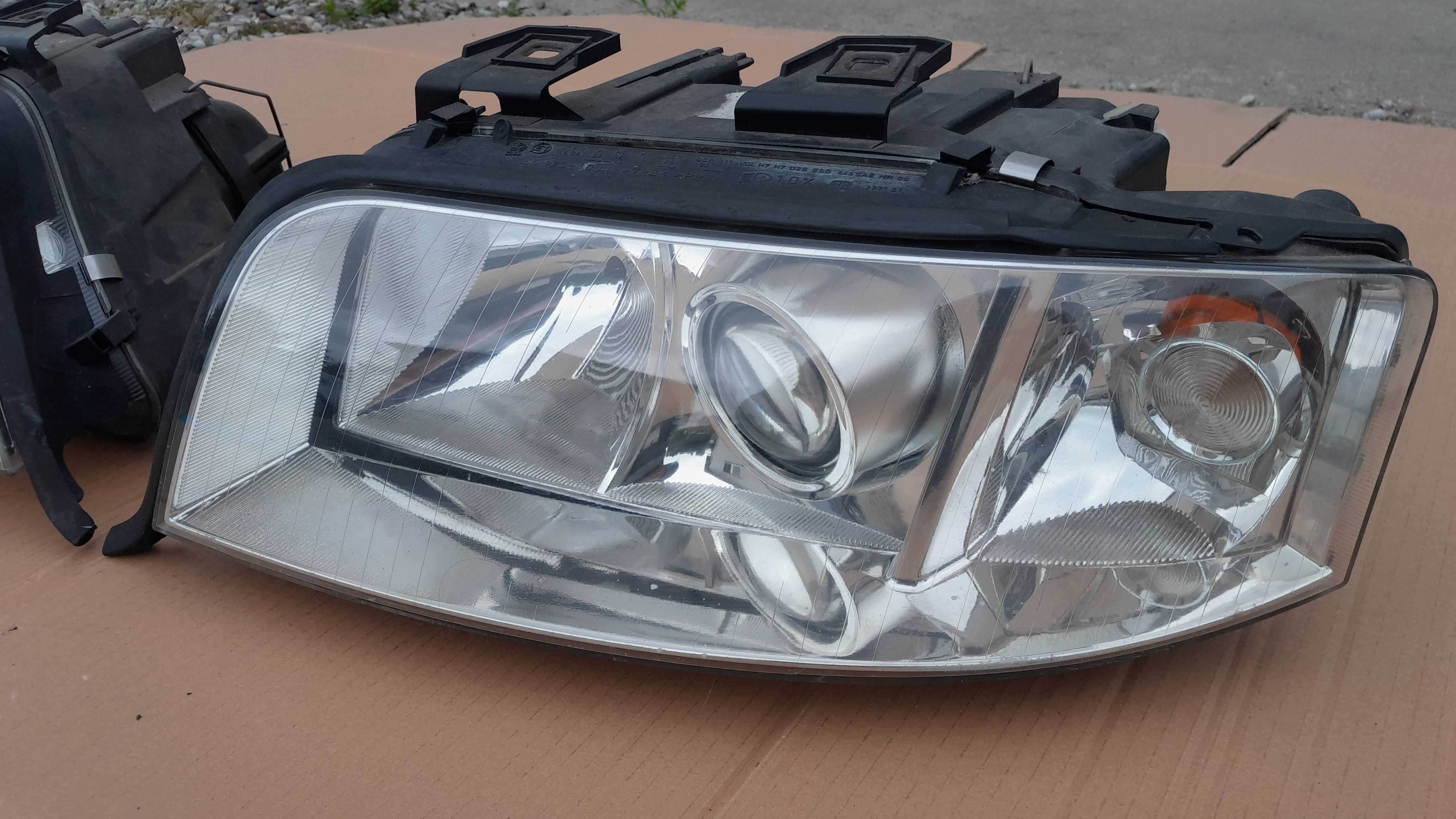 Lampy przednie reflektory przód lewa + prawa Bi-xenon AUDI A6 C5 LIFT