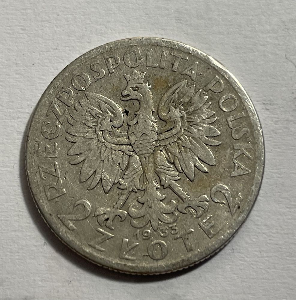 2 zlote 1933 Polonia