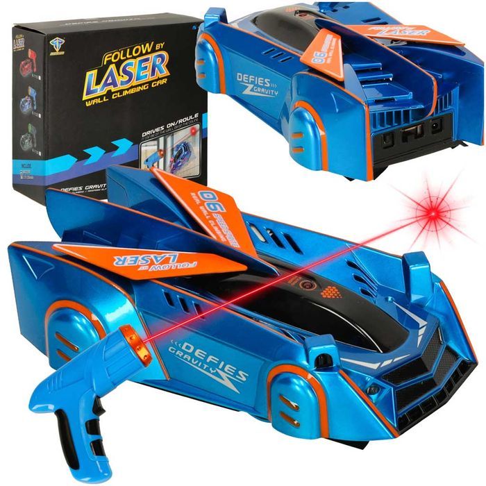 Samochód Zdalnie Sterowany Jeździ po Ścianach Pilot RC Laser LED