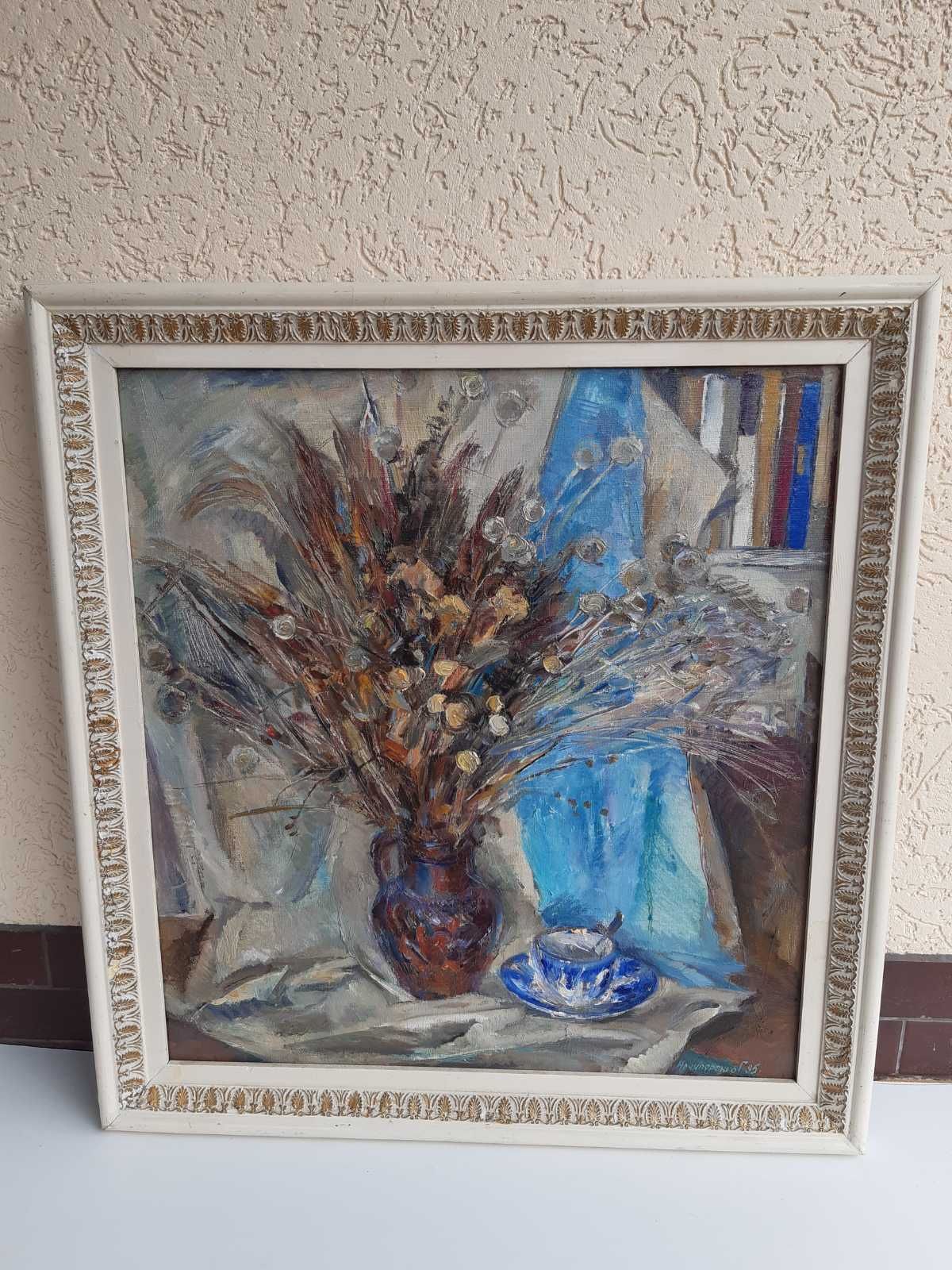 Картина Генриха Нечипоренко "Сирень". 1998год. 65х60см.Холст, масло.
