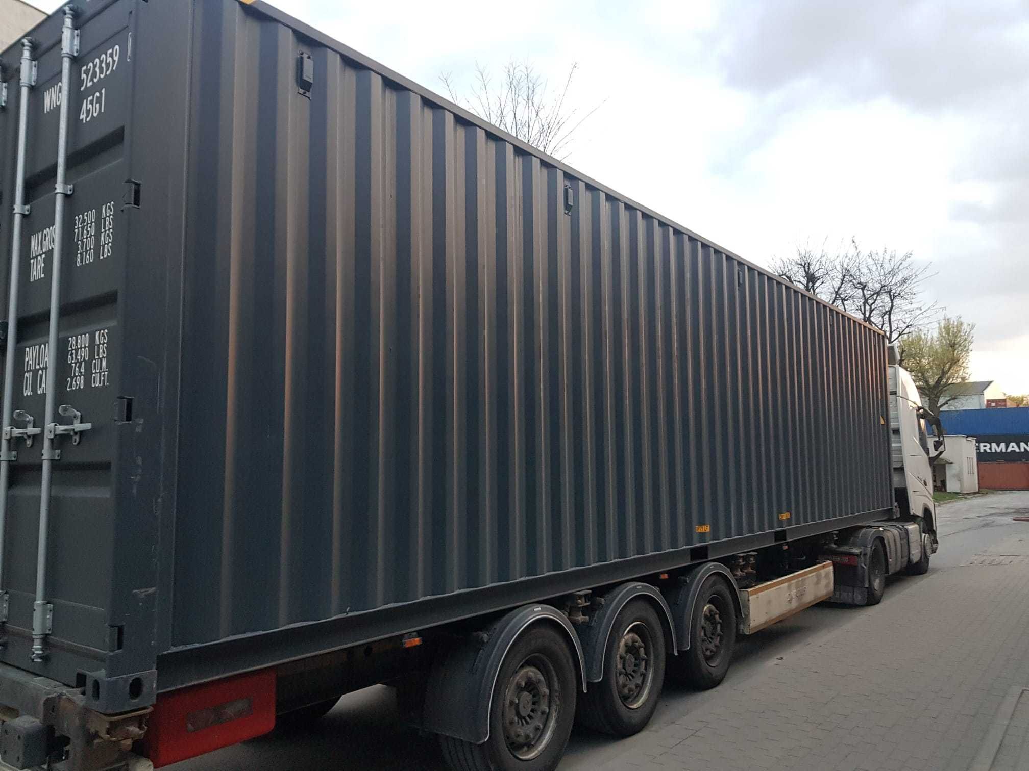 Kontener morski 40'HC 12m magazyn nowy One Way