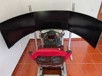 Simulador Simlab/Simucube/VRS/Porsche c/ Triple Screen