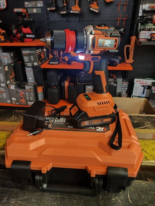 Аккумуляторный Бесщеточный шуруповёрт Техас TAOE-CD34DC/съемный/1АКБ