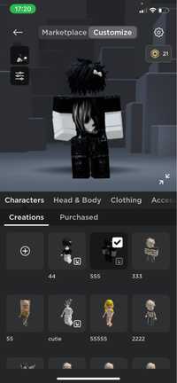 Аккаунт в роблокс (Roblox)