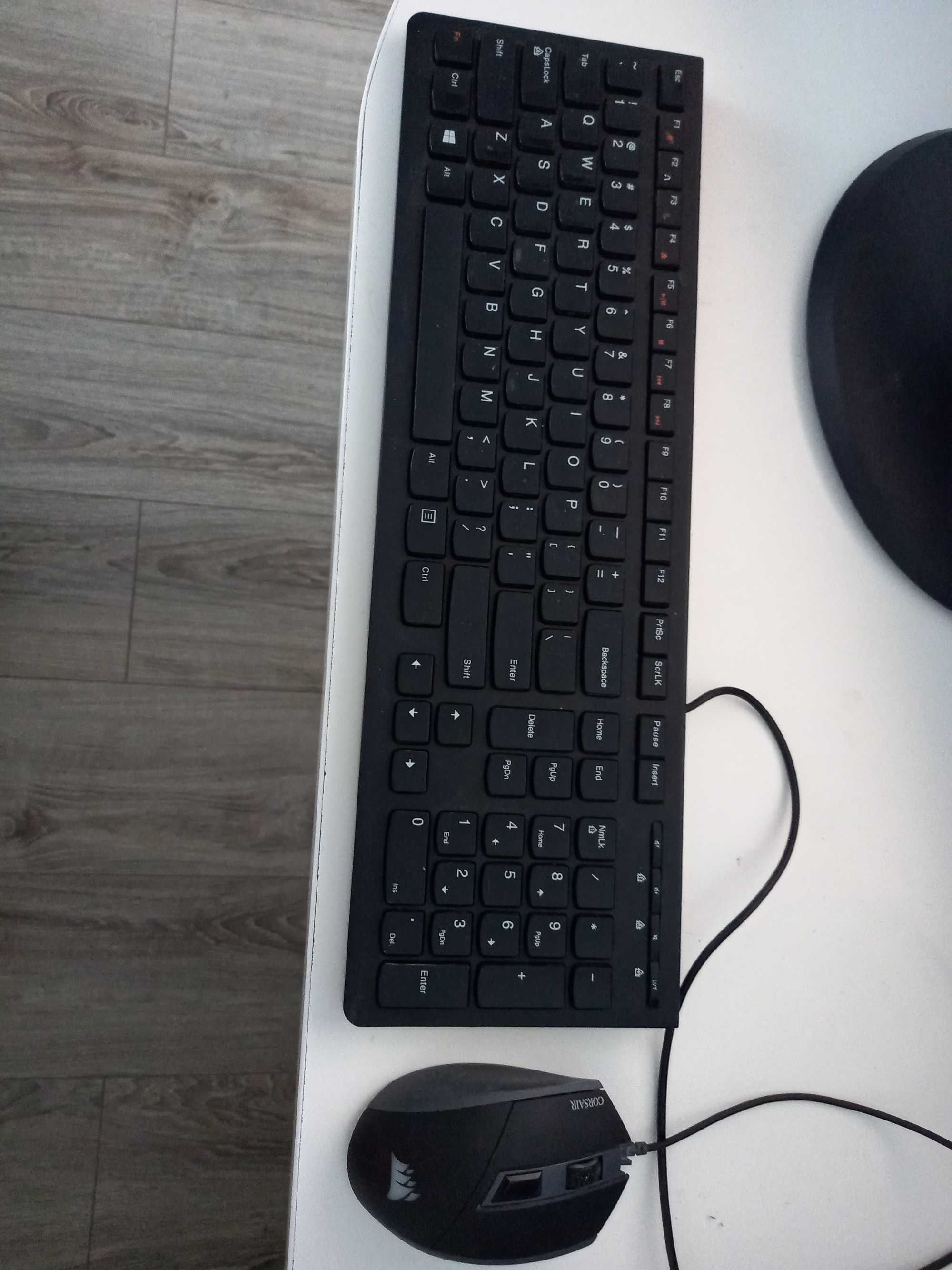 komputer stacjonarny lenovo, monitor 27", klawiatura, mysz - zestaw