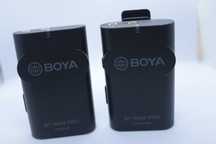 Microfone de Lapela Wireless Boya WM4 com transmissor e receptor