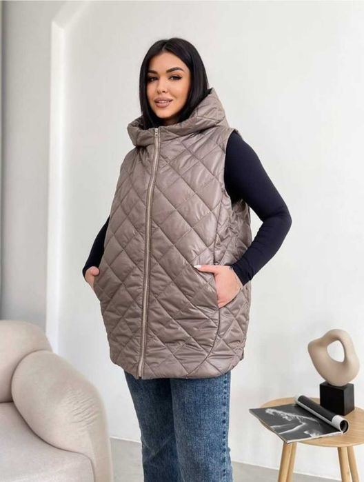 Жіноча жилетка батал стьобаний жилет р.56/58