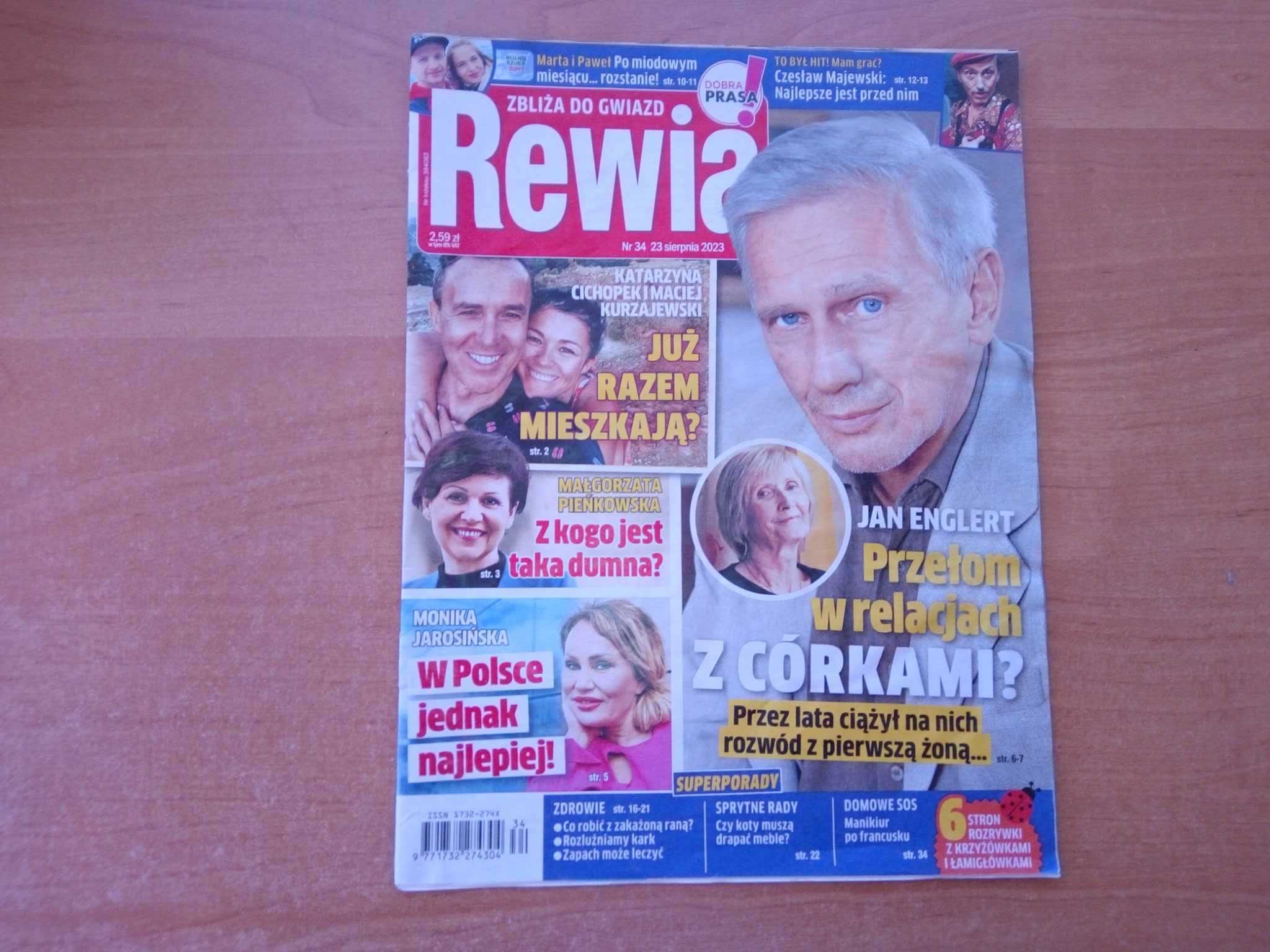 Tygodnik Rewia zbliża do gwiazd nr 34 sierpień 2023 gazeta