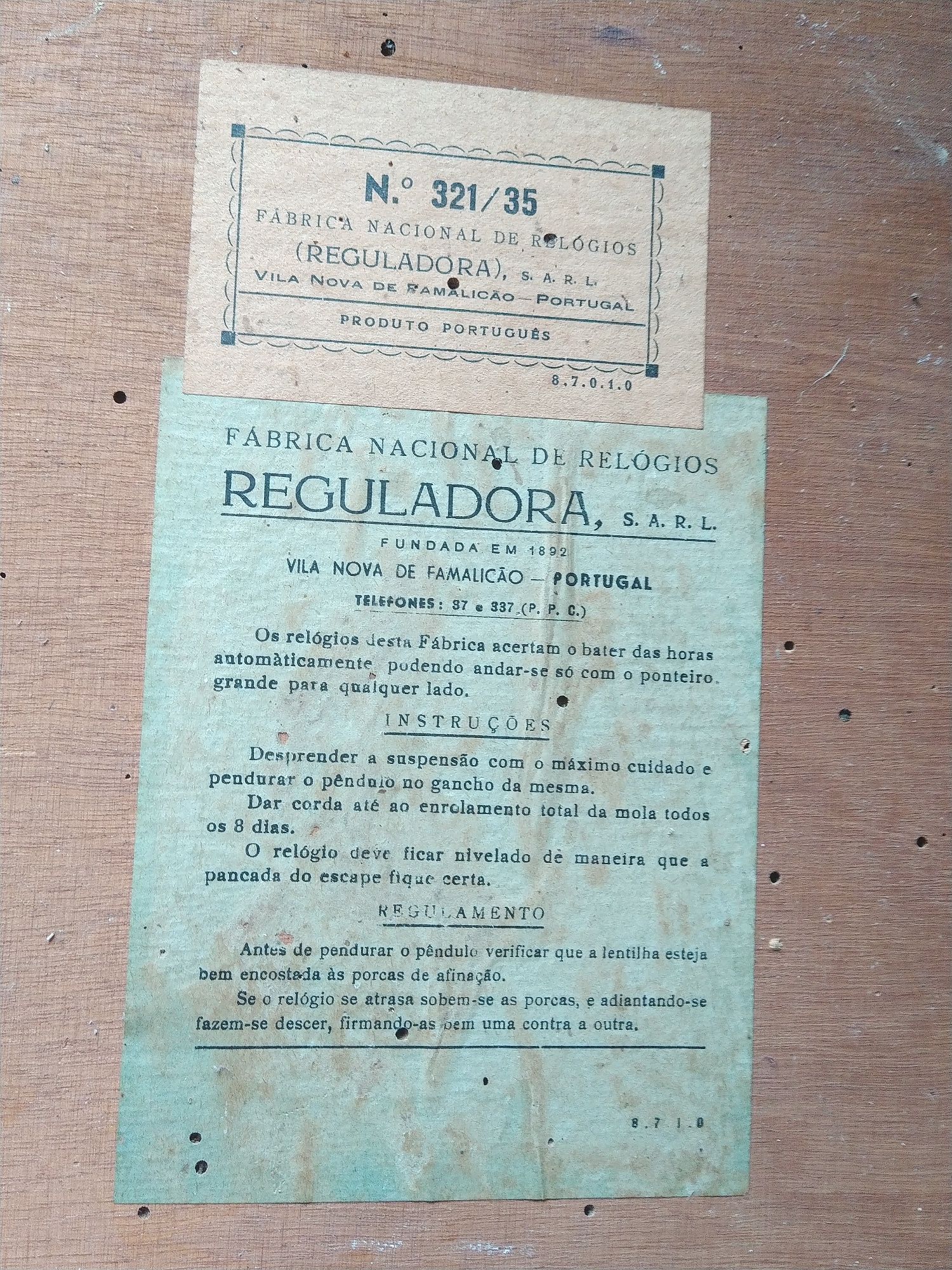 Vendo relógio de parede antigo marca reguladora