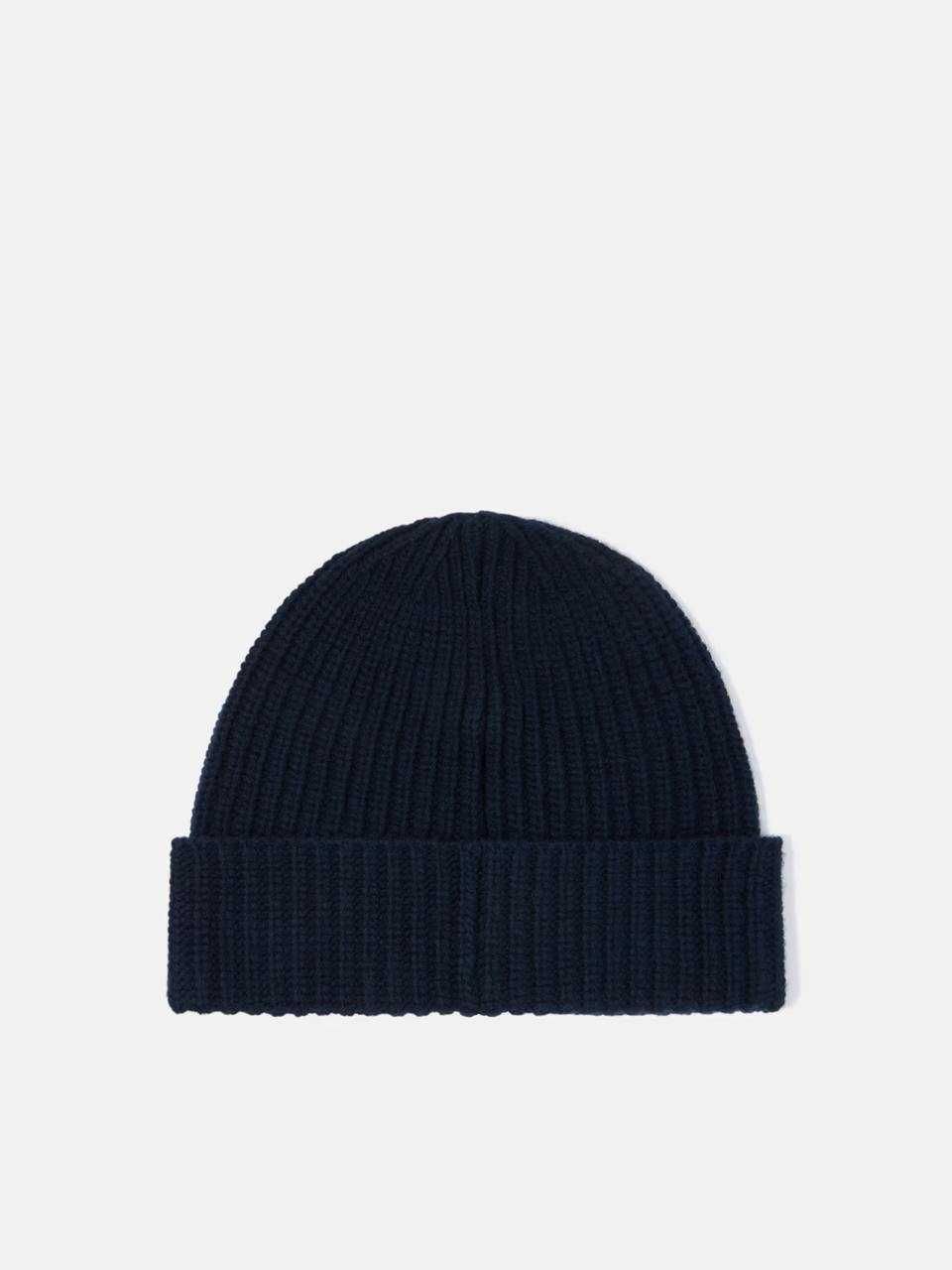 Шапка Stone Island N10B5 RWS GEELONG WOOL Beanie with Logo Patch Navy