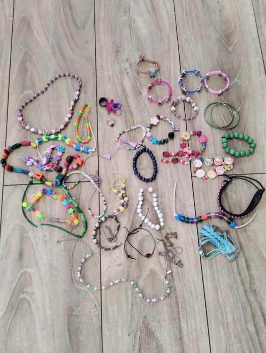 Biżuteria dla dziewczynki - duży zestaw