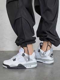 Buty Nike Air Jordan Retro 4 White Cement 36-45 unisex trampki
