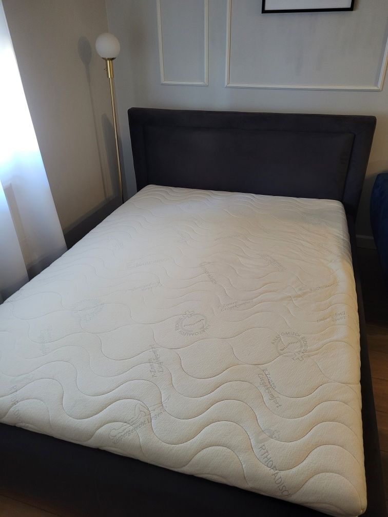 Łóżko 140×200 szare