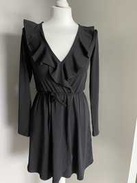 Czarna sukienka H&M Divided rozmiar XS 34